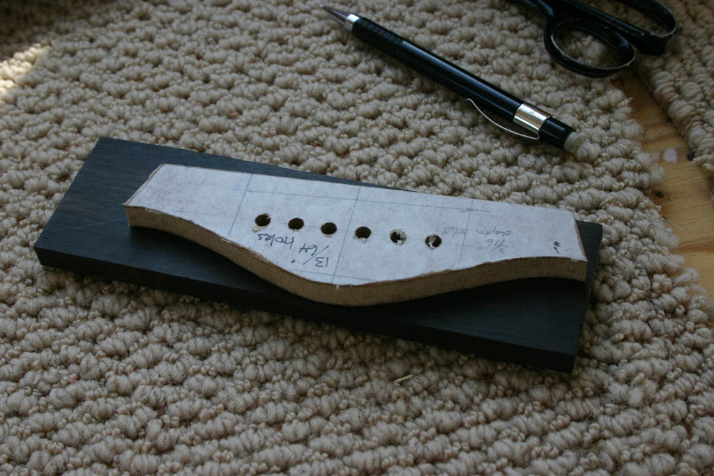 Blackwater River Guitars Methods Making a Guitar Bridge